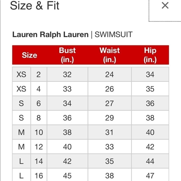 LAUREN Ralph Lauren Striped Back Lace One Piece - Picture 3 of 6